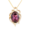 Кулон Xuping 18K с кристаллами Swarovski на цепочке Овальный кристалл Amethyst в фигурном обрамлении дл.46см фото №5 Кулон Xuping 18K с кристаллами Swarovski на цепочке Овальный кристалл Amethyst в фигурном обрамлении дл.46см фото №5