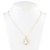 Кулон Xuping 18K з кр-ми Swarovski на ланцюжку Медальйон із кристалом Clear дл. 39.5-45см х 2мм фото №2 Кулон Xuping 18K з кр-ми Swarovski на ланцюжку Медальйон із кристалом Clear дл. 39.5-45см х 2мм фото №2