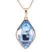 Кулон Xuping 18K с кр-ми Swarovski на цепочке Кристалл Aquamarine в ромбовой огранке дл. 40-45см х 1мм фото №3 Кулон Xuping 18K с кр-ми Swarovski на цепочке Кристалл Aquamarine в ромбовой огранке дл. 40-45см х 1мм фото №3