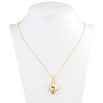Кулон Xuping 18K с кр-ми Swarovski на цепочке Кристалл Golden Shadow в ромбовой огранке дл. 41-46,5см х 1мм фото №2