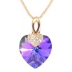 Кулон Xuping 18K с кр-ми Swarovski на цепочке Сердце кристалл Heliotrope длина 40-45см х 1мм фото №3 Кулон Xuping 18K с кр-ми Swarovski на цепочке Сердце кристалл Heliotrope длина 40-45см х 1мм фото №3