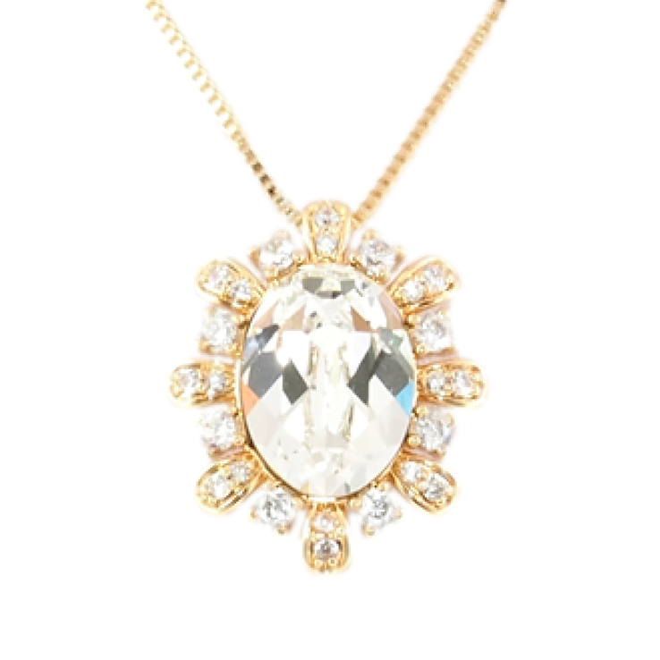 Кулон Xuping 18K с кр-ми Swarovski на цепочке Кристалл Clear с лучиками длина 40.5-46см х 1мм фото №12 Кулон Xuping 18K с кр-ми Swarovski на цепочке Кристалл Clear с лучиками длина 40.5-46см х 1мм фото №12