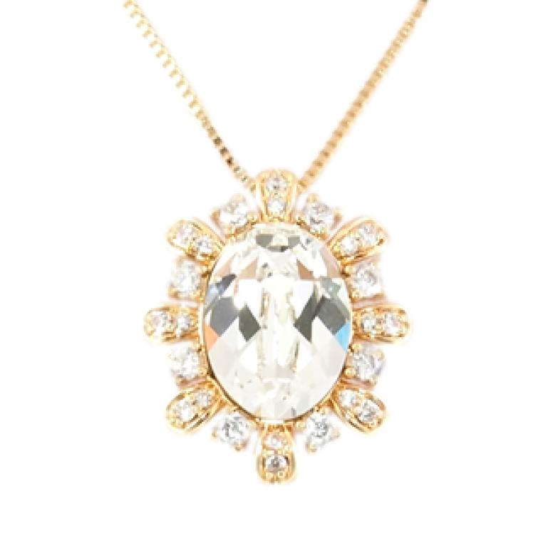 Кулон Xuping 18K з кр-ми Swarovski на ланцюжку Кристал Clear з промінчиками довжина 40.5-46см х 1мм фото №12 Кулон Xuping 18K з кр-ми Swarovski на ланцюжку Кристал Clear з промінчиками довжина 40.5-46см х 1мм фото №12