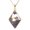 Кулон Xuping 18K з кр-ми Swarovski на ланцюжку Кристальний ромб Graphite довжина 39,5-44,5см х 1мм фото №3 Кулон Xuping 18K з кр-ми Swarovski на ланцюжку Кристальний ромб Graphite довжина 39,5-44,5см х 1мм фото №3