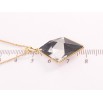 Кулон Xuping 18K з кр-ми Swarovski на ланцюжку Кристальний ромб Graphite довжина 39,5-44,5см х 1мм фото №4 Кулон Xuping 18K з кр-ми Swarovski на ланцюжку Кристальний ромб Graphite довжина 39,5-44,5см х 1мм фото №4