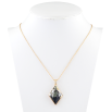 Кулон Xuping 18K з кр-ми Swarovski на ланцюжку Кристальний ромб Graphite довжина 39,5-44,5см х 1мм фото №6 Кулон Xuping 18K з кр-ми Swarovski на ланцюжку Кристальний ромб Graphite довжина 39,5-44,5см х 1мм фото №6