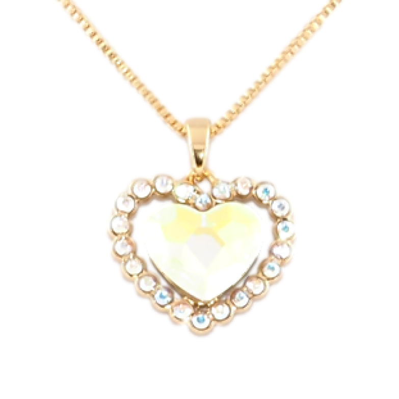 Кулон Xuping 18K з кр-ми Swarovski на ланцюжку Серце Aurore Boreale в обрамленні дрібних кр-лів дл. 40-45см фото №16 Кулон Xuping 18K з кр-ми Swarovski на ланцюжку Серце Aurore Boreale в обрамленні дрібних кр-лів дл. 40-45см фото №16