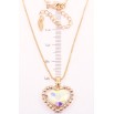 Кулон Xuping 18K с кр-ми Swarovski на цепочке Сердце Aurore Boreale в обрамлении мелких кр-лов дл. 40-45см фото №4 Кулон Xuping 18K с кр-ми Swarovski на цепочке Сердце Aurore Boreale в обрамлении мелких кр-лов дл. 40-45см фото №4
