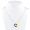Кулон Xuping 18K с кр-ми Swarovski на цепочке Сердце кристалл Capri Blue дл. 39-44см х 1мм фото №2 Кулон Xuping 18K с кр-ми Swarovski на цепочке Сердце кристалл Capri Blue дл. 39-44см х 1мм фото №2
