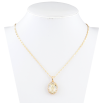 Кулон Xuping 18K с кр-ми Swarovski на цепочке Медальон с кристаллом Golden Shadow дл. 40-45см х фото №2 Кулон Xuping 18K с кр-ми Swarovski на цепочке Медальон с кристаллом Golden Shadow дл. 40-45см х фото №2