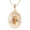 Кулон Xuping 18K с кр-ми Swarovski на цепочке Медальон с кристаллом Golden Shadow дл. 40-45см х фото №3 Кулон Xuping 18K с кр-ми Swarovski на цепочке Медальон с кристаллом Golden Shadow дл. 40-45см х фото №3