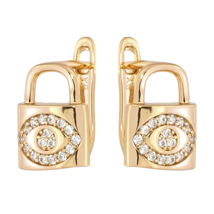 Серьги Xuping Позолота 18K английский замок Замочки с узором цирконием фото №23 Серьги Xuping Позолота 18K английский замок Замочки с узором цирконием фото №23