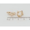 Серьги Xuping Позолота 18K английский замок Ромбы с цветочками фото №2 Серьги Xuping Позолота 18K английский замок Ромбы с цветочками фото №2