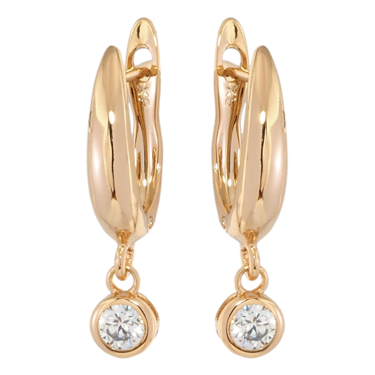 Серьги Xuping Позолота 18K английский замок Кристальные подвески ø 5мм фото №25 Серьги Xuping Позолота 18K английский замок Кристальные подвески ø 5мм фото №25