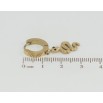 Серьги Xuping TTM Stainless Steel цвет 14K подвески на колечках Змейки фото №2 Серьги Xuping TTM Stainless Steel цвет 14K подвески на колечках Змейки фото №2