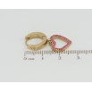 Серьги Xuping TTM Stainless Steel цвет 14K подвески на колечках Сердечки с розовым цирконием фото №2 Серьги Xuping TTM Stainless Steel цвет 14K подвески на колечках Сердечки с розовым цирконием фото №2