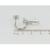Серьги Xuping TTM Stainless Steel цвет Родий пусеты Дуги с жемчужными подвесками фото №2 Серьги Xuping TTM Stainless Steel цвет Родий пусеты Дуги с жемчужными подвесками фото №2