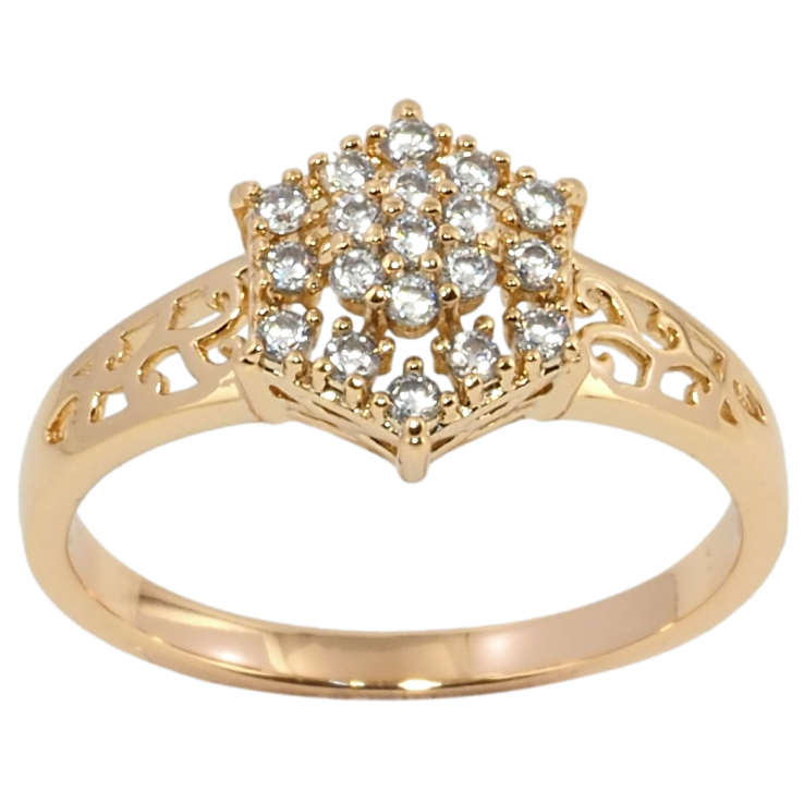 Каблучка Xuping Позолота 18K Інкрустація цирконієм фото №17 Каблучка Xuping Позолота 18K Інкрустація цирконієм фото №17