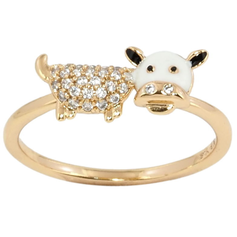 Кольцо Xuping Позолота 18K Корова фото №2