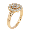 Каблучка Xuping Позолота 18K Квітка з цирконію фото №2