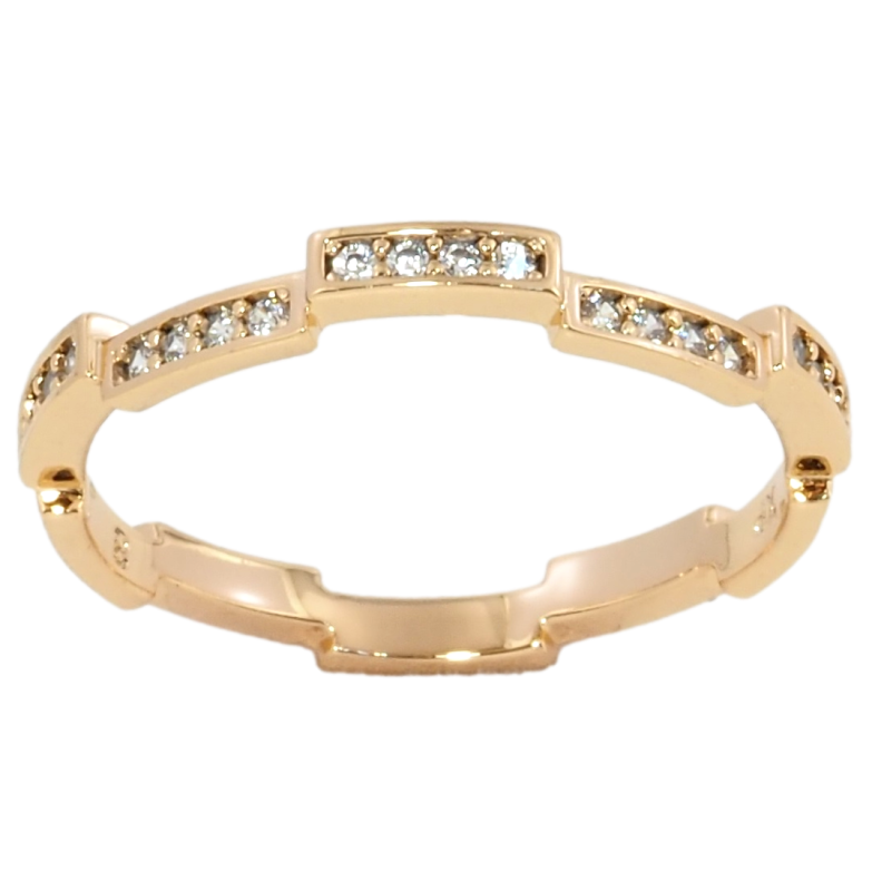Каблучка Xuping Позолота 18K Доріжки цирконію фото №22 Каблучка Xuping Позолота 18K Доріжки цирконію фото №22