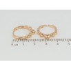 Серьги Xuping Позолота 18K колечки С узором сердечки фото №2 Серьги Xuping Позолота 18K колечки С узором сердечки фото №2