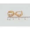 Серьги Xuping Позолота 18K колечки Бабочки с цирконием фото №2 Серьги Xuping Позолота 18K колечки Бабочки с цирконием фото №2