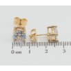 Сережки Xuping Позолота 18K пусети Кристали в 4-х крапановій оправі ø 8мм фото №2 Сережки Xuping Позолота 18K пусети Кристали в 4-х крапановій оправі ø 8мм фото №2
