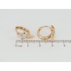 Серьги Xuping Позолота 18K колечки Крестики с цирконием фото №2 Серьги Xuping Позолота 18K колечки Крестики с цирконием фото №2