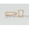 Сережки Xuping Позолота 18K колечка Декоративні шпильки з цирконієм фото №2 Сережки Xuping Позолота 18K колечка Декоративні шпильки з цирконієм фото №2