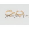 Серьги Xuping Позолота 18K колечки Дорожки циркония с шипами фото №2 Серьги Xuping Позолота 18K колечки Дорожки циркония с шипами фото №2