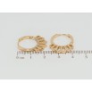 Серьги Xuping Позолота 18K колечки Боковой узор с цирконием фото №2 Серьги Xuping Позолота 18K колечки Боковой узор с цирконием фото №2
