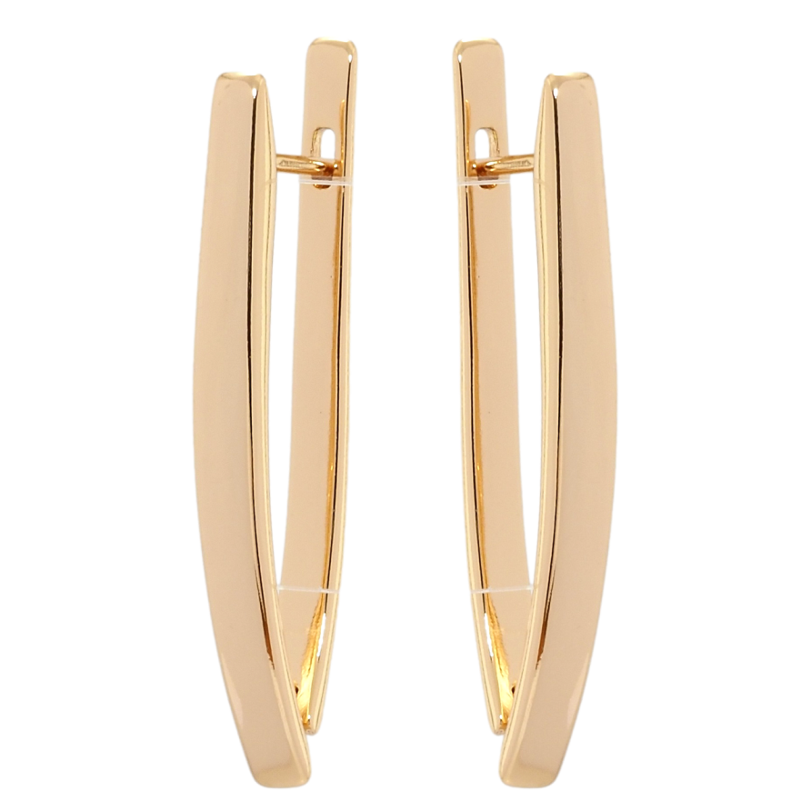 Сережки Xuping Позолота 18K англійський замок Скоби фото №1 Сережки Xuping Позолота 18K англійський замок Скоби фото №1