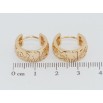 Сережки Xuping Позолота 18K колечки Різний орнамент фото №2 Сережки Xuping Позолота 18K колечки Різний орнамент фото №2