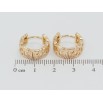 Сережки Xuping Позолота 18K колечки Різний орнамент фото №2 Сережки Xuping Позолота 18K колечки Різний орнамент фото №2