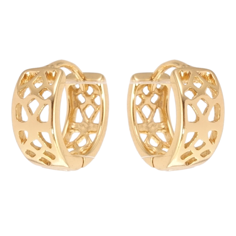 Серьги Xuping Позолота 18K колечки Декоративный резной орнамент фото №9