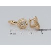 Сережки Xuping Позолота 18K англійський замок Квітковий візерунок з цирконієм фото №2 Сережки Xuping Позолота 18K англійський замок Квітковий візерунок з цирконієм фото №2