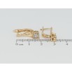 Сережки Xuping Позолота 18K англійський замок Декоративний візерунок з цирконієм фото №2 Сережки Xuping Позолота 18K англійський замок Декоративний візерунок з цирконієм фото №2