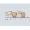 Сережки Xuping Позолота 18K англійський замок Декоративний орнамент з цирконієм фото №2 Сережки Xuping Позолота 18K англійський замок Декоративний орнамент з цирконієм фото №2