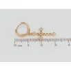 Серьги Xuping Позолота 18K подвески на колечках Крестики с цирконием фото №2