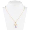 Кулон Xuping колір 18K з кр-ми Swarovski на ланцюжку Куб Tanzanite з морською зіркою довжина 40-45см х 1мм фото №2 Кулон Xuping колір 18K з кр-ми Swarovski на ланцюжку Куб Tanzanite з морською зіркою довжина 40-45см х 1мм фото №2