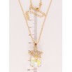 Кулон Xuping колір 18K з кр-ми Swarovski на ланцюжку Куб Shimmer з морською зіркою довжина 40-45см х 1мм фото №3