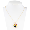 Кулон Xuping 18K с кр-ми Swarovski на цепочке Сердечки с кристаллом Vitrail Medium дл. 40-45см х 1мм фото №2 Кулон Xuping 18K с кр-ми Swarovski на цепочке Сердечки с кристаллом Vitrail Medium дл. 40-45см х 1мм фото №2