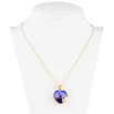 Кулон Xuping 18K с кр-ми Swarovski на цепочке Сердечки с кристаллом Heliotrope дл. 41,5-46,5см х 1мм фото №2 Кулон Xuping 18K с кр-ми Swarovski на цепочке Сердечки с кристаллом Heliotrope дл. 41,5-46,5см х 1мм фото №2