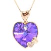 Кулон Xuping 18K с кр-ми Swarovski на цепочке Сердечки с кристаллом Heliotrope дл. 41,5-46,5см х 1мм фото №3 Кулон Xuping 18K с кр-ми Swarovski на цепочке Сердечки с кристаллом Heliotrope дл. 41,5-46,5см х 1мм фото №3