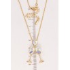 Кулон Xuping колір 18K з кр-ми Swarovski на ланцюжку Бокали з кристалами АВ довжина 40-45,5см х 2мм фото №4 Кулон Xuping колір 18K з кр-ми Swarovski на ланцюжку Бокали з кристалами АВ довжина 40-45,5см х 2мм фото №4