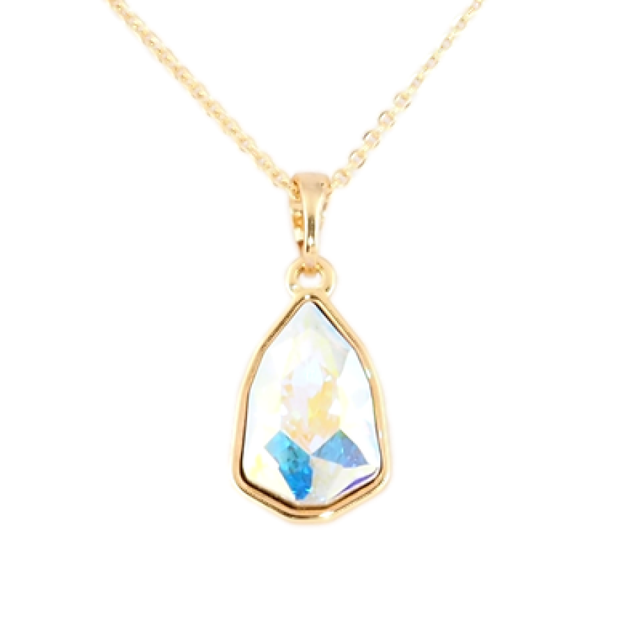 Кулон Xuping колір 18K з кристалами Swarovski на ланцюжку Кристал АВ довжина 39-44см х 1мм фото №1 Кулон Xuping колір 18K з кристалами Swarovski на ланцюжку Кристал АВ довжина 39-44см х 1мм фото №1