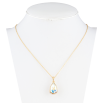 Кулон Xuping колір 18K з кристалами Swarovski на ланцюжку Кристал АВ довжина 39-44см х 1мм фото №2 Кулон Xuping колір 18K з кристалами Swarovski на ланцюжку Кристал АВ довжина 39-44см х 1мм фото №2
