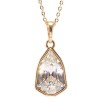 Кулон Xuping колір 18K з кристалами Swarovski на ланцюжку Кристал Clear довжина 39.5-44.5см х 1мм фото №3 Кулон Xuping колір 18K з кристалами Swarovski на ланцюжку Кристал Clear довжина 39.5-44.5см х 1мм фото №3