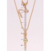 Кулон Xuping 18K з кр-ми Swarovski на ланцюжку Лиса з кристалом Vitrail Light довжина 39,5-45см х 1мм фото №4 Кулон Xuping 18K з кр-ми Swarovski на ланцюжку Лиса з кристалом Vitrail Light довжина 39,5-45см х 1мм фото №4